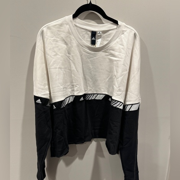 adidas Tops - Adidas Hyoer Crue Women's Black and White Long Sleeve Top